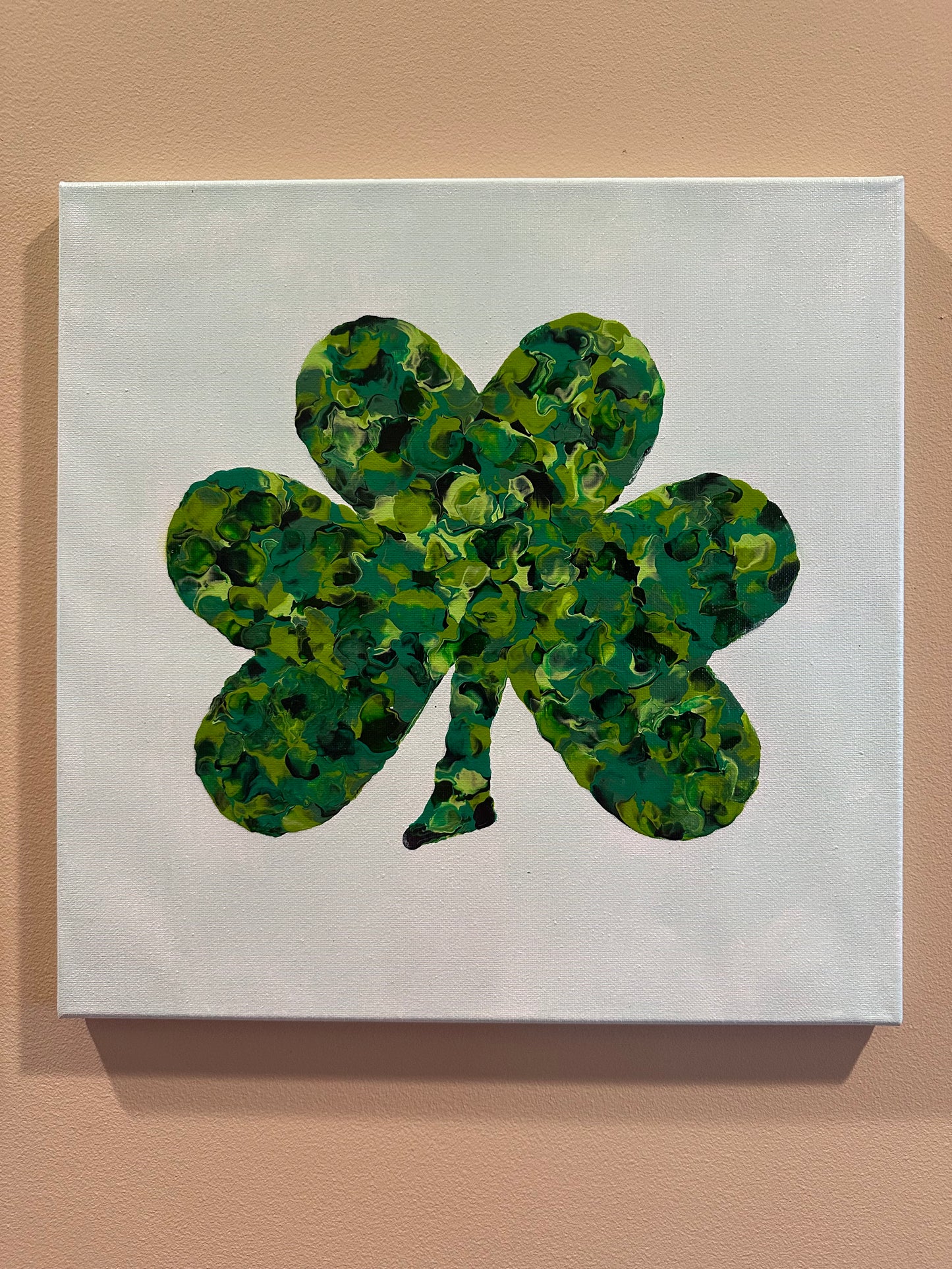 14 x 14 shamrock painting