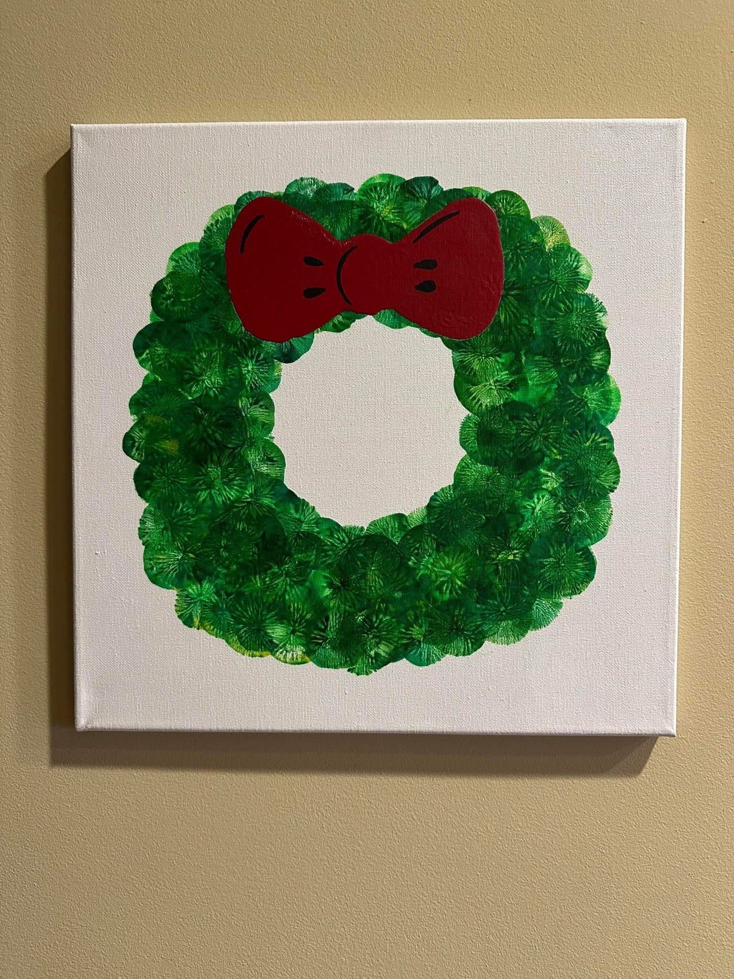 14 x 14 Wreath Painting