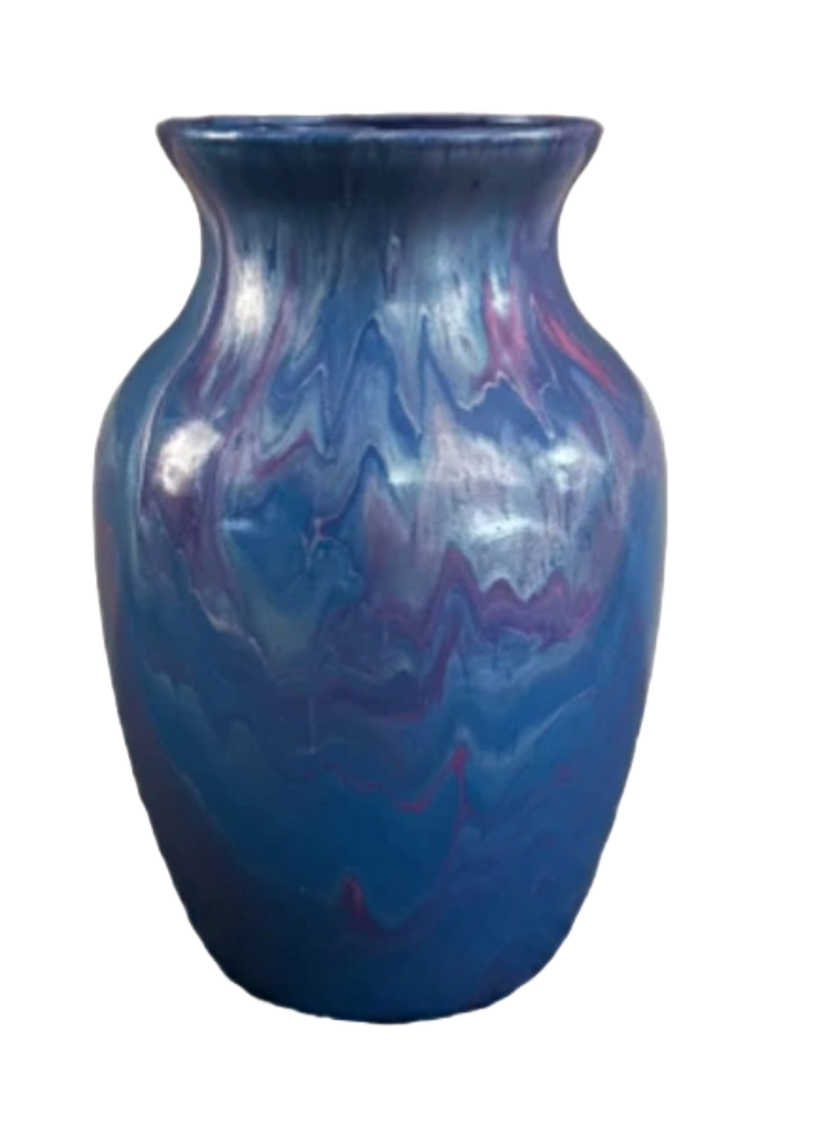 Decorative Blue and Pink Vase
